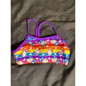Hello Kitty Girls size 4/5 swimsuit‎ top cute bow bikini